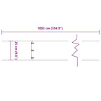 Bordure per Prato 10 pz Bianche Acciaio Laminato a Freddo 25x103 cm