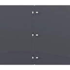 Bordure per Prato 10 pz Antracite Acciaio Laminato a Freddo