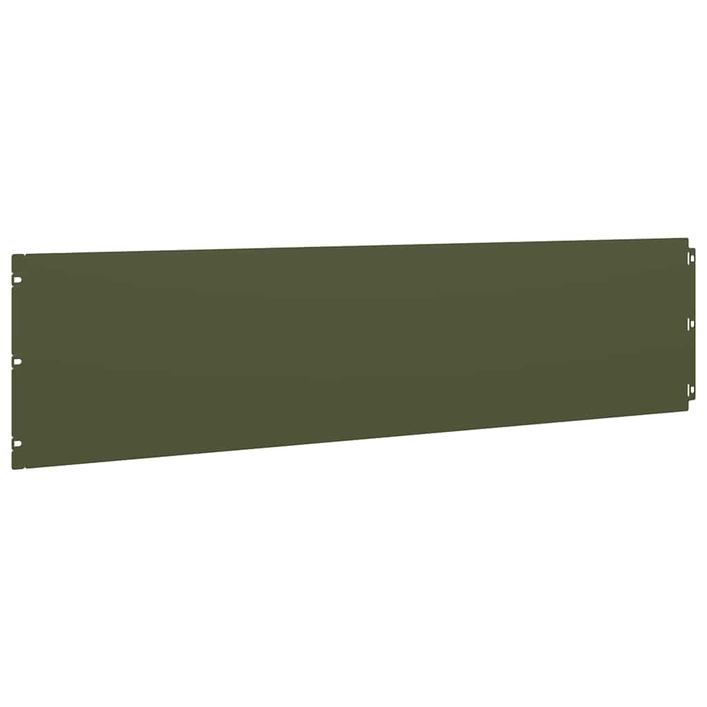 Bordure per Prato 10 pz Verde Oliva Acciaio Laminato a Freddo