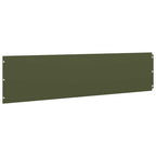 Bordure per Prato 10 pz Verde Oliva Acciaio Laminato a Freddo