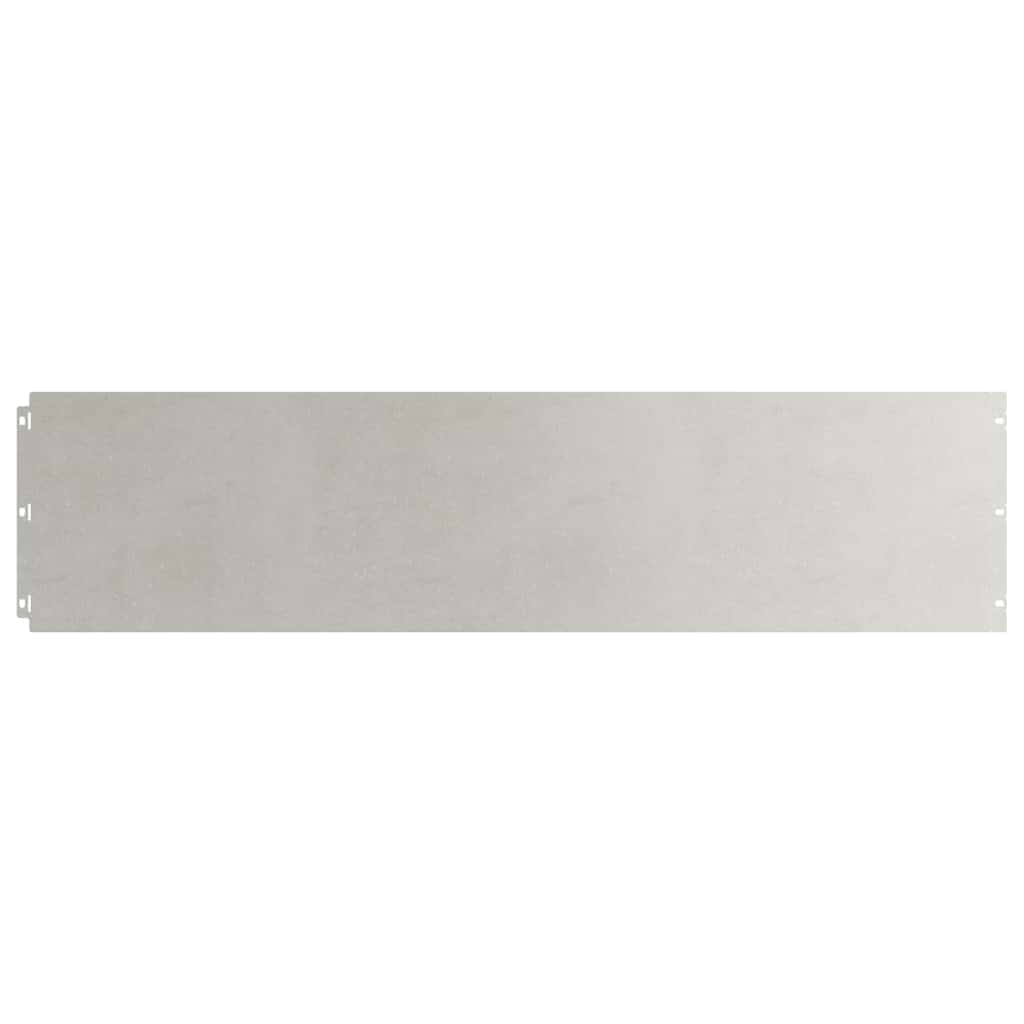 Bordure per Prato 10 pz 25x103 cm Acciaio Inossidabile