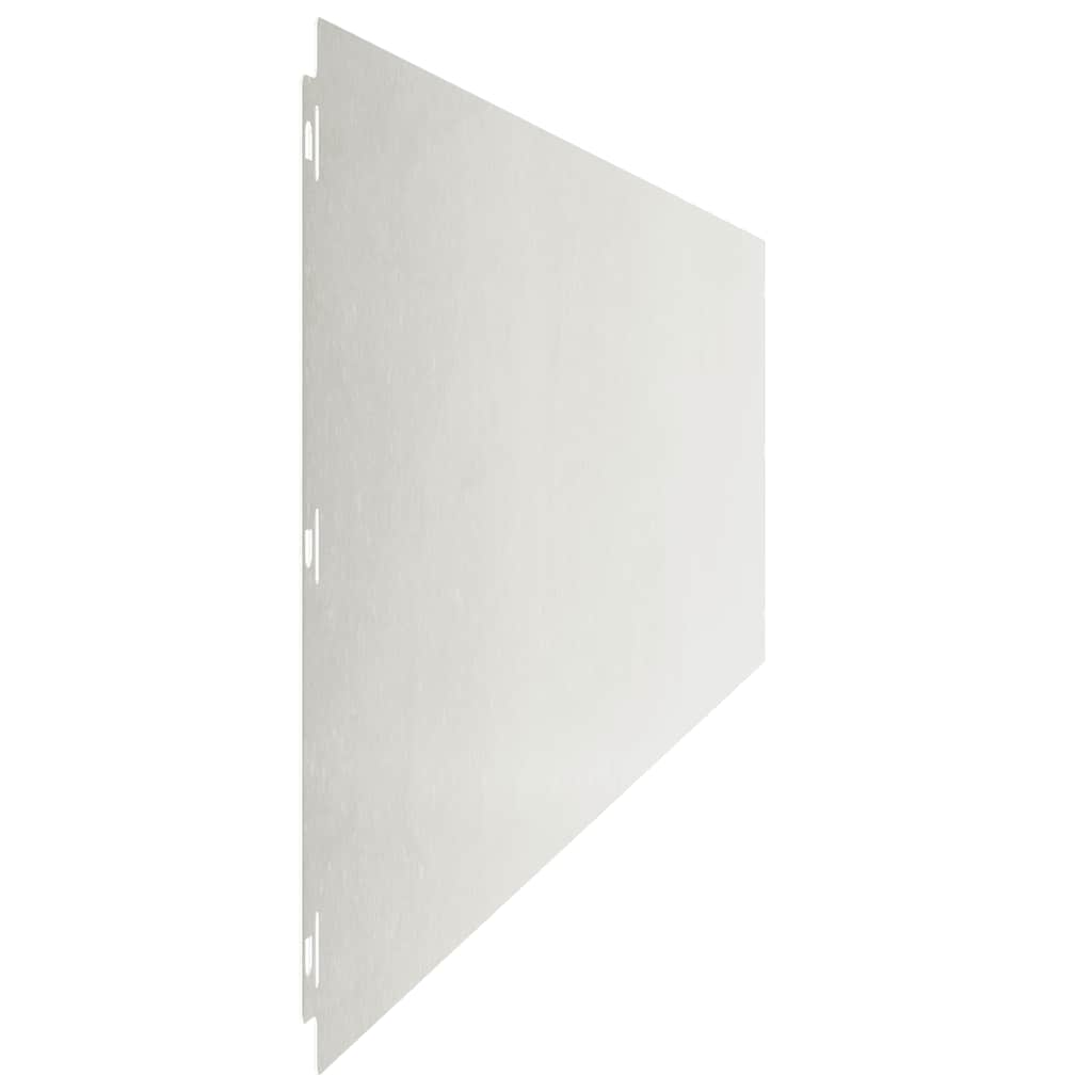 Bordure per Prato 10 pz 25x103 cm Acciaio Inossidabile