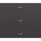 Bordure per Prato 20 pz Nere Acciaio Laminato a Freddo