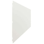 Bordure per Prato 20 pz Bianche Acciaio Laminato a Freddo 25x103 cm