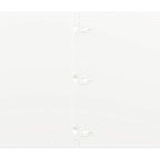 Bordure per Prato 20 pz Bianche Acciaio Laminato a Freddo 25x103 cm
