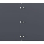 Bordure per Prato 20 pz Antracite Acciaio Laminato a Freddo