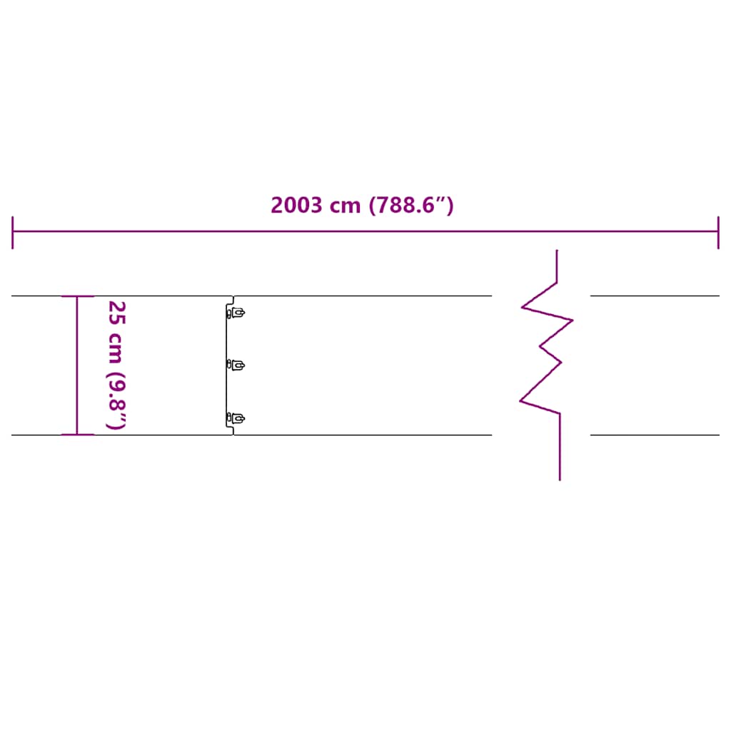 Bordure per Prato 20 pz Antracite Acciaio Laminato a Freddo