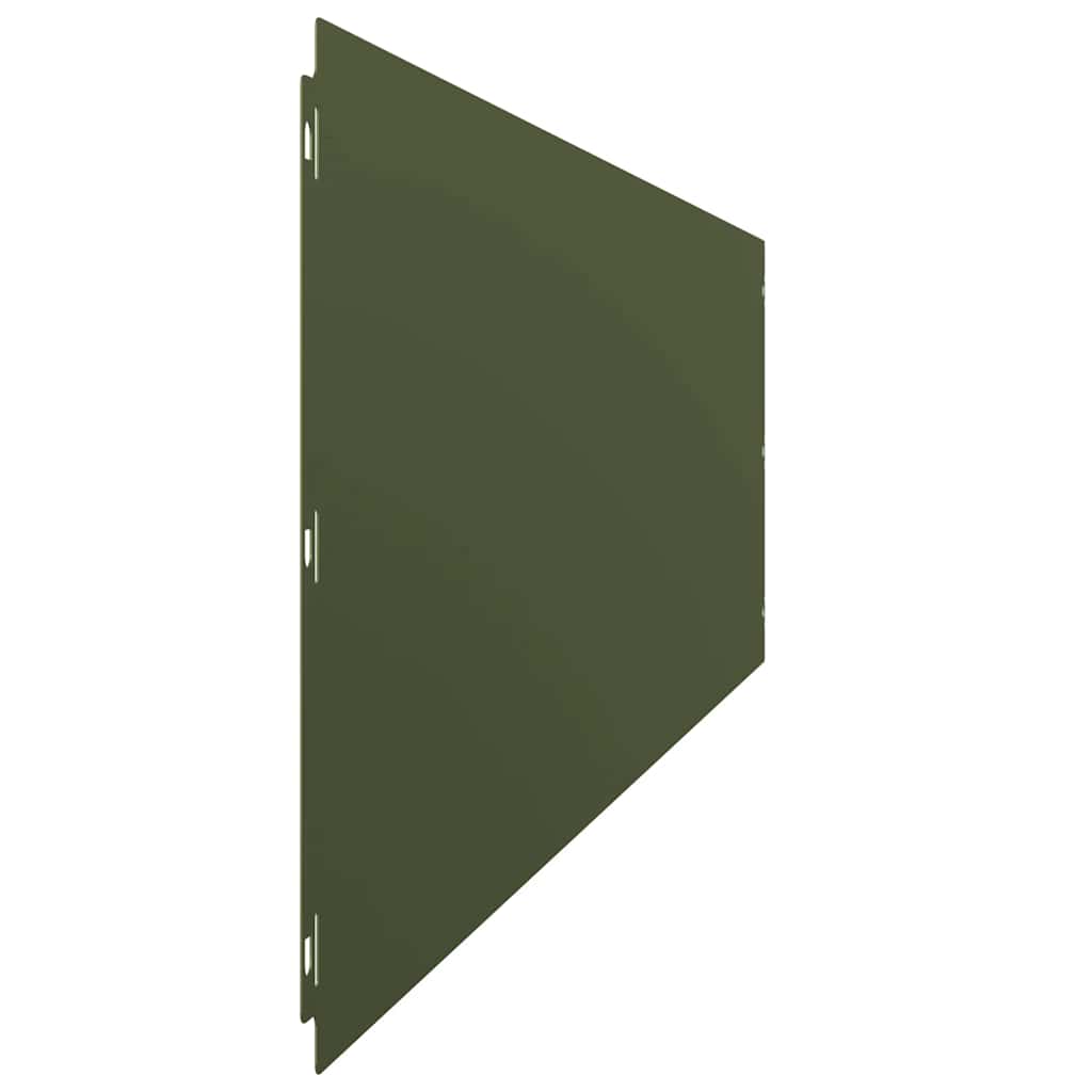 Bordure per Prato 20 pz Verde Oliva Acciaio Laminato a Freddo