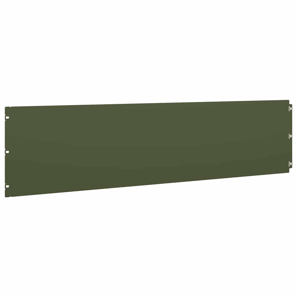 Bordure per Prato 20 pz Verde Oliva Acciaio Laminato a Freddo