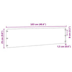 Bordure per Prato 20 pz 25x103 cm Acciaio Inossidabile