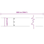 Bordure per Prato 20 pz 25x103 cm Acciaio Inossidabile