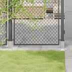 Basi per Pali Quadrate 4 pz Argento 61x61 mm Acciaio Zincato