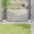 Basi per Pali Quadrate 12 pz Acciaio Zincato 91x91 mm Argento