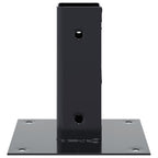 Basi per Pali Quadrati 4 pz 46x46 mm Acciaio Verniciato Antracite