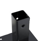 Basi per Pali Quadrati 4 pz 51x51 mm Acciaio Verniciato Polvere