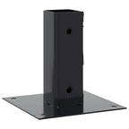 Basi per Pali Quadrati 12 pz 51x51mm Acciaio Verniciato Polvere