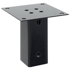 Basi per Pali Quadrati 4 pz 61x61 mm Acciaio Verniciato Polvere Antracite