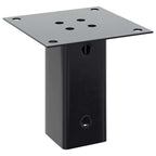 Basi per Pali Quadrati 12 pz 61x61mm Acciaio Verniciato Polvere Antracite