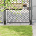 Basi per Pali Quadrati 12 pz 61x61mm Acciaio Verniciato Polvere Antracite