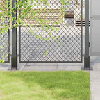 Basi per Pali Quadrati 4 pz 71x71 mm Acciaio Verniciato Polvere Antracite