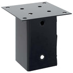 Basi per Pali Quadrati 12 pz 81x81mm Acciaio Verniciato a Polvere