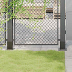 Basi per Pali Quadrati 4 pz 91x91 mm Acciaio Verniciato Polvere