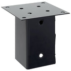 Basi per Pali Quadrati 12 pz 91x91mm Acciaio Verniciato Polvere Antracite