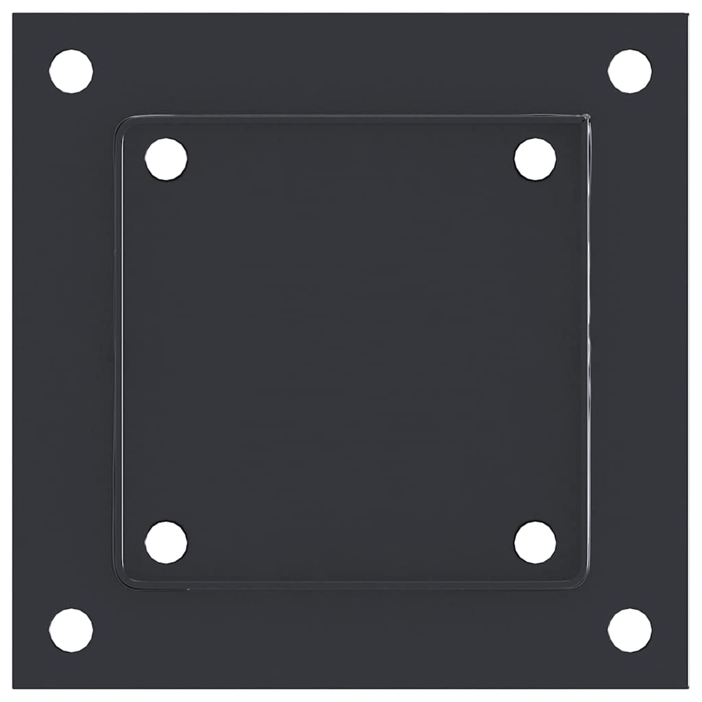 Basi Pali Quadrati 12 pz 101x101 mm Acciaio Verniciato Polvere