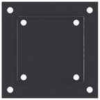 Basi per Pali Quadrati 4 pz 121x121 mm Acciaio Verniciato