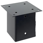 Basi Pali Quadrati 12 pz 121x121 mm Acciaio Verniciato Antracite
