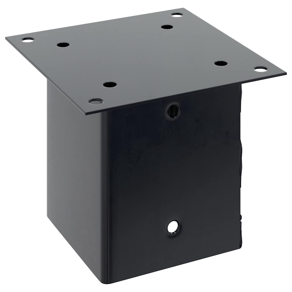 Basi Pali Quadrati 12 pz 121x121 mm Acciaio Verniciato Antracite