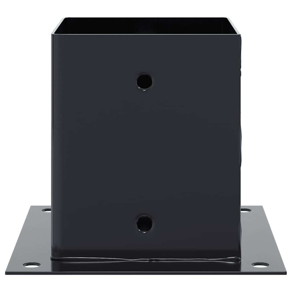 Basi Pali Quadrati 12 pz 121x121 mm Acciaio Verniciato Antracite