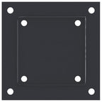 Basi Pali Quadrati 12 pz 121x121 mm Acciaio Verniciato Antracite