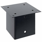 Basi per Pali Quadrati 4pz 141x141mm Acciaio Verniciato Polvere Antracite