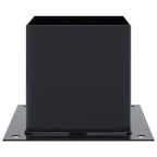 Basi per Pali Quadrati 4pz 141x141mm Acciaio Verniciato Polvere Antracite