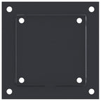 Basi per Pali Quadrati 4pz 141x141mm Acciaio Verniciato Polvere Antracite