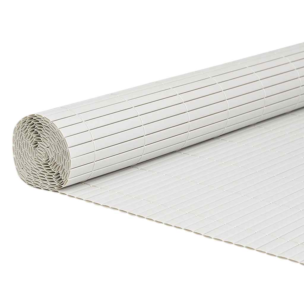 Recinzione da Giardino Bifacciale Bianca 1,8x3 m in PVC