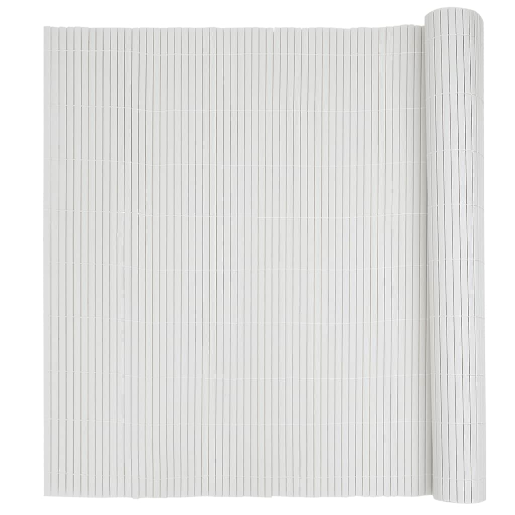 Recinzione da Giardino Bifacciale Bianca 1,8x3 m in PVC