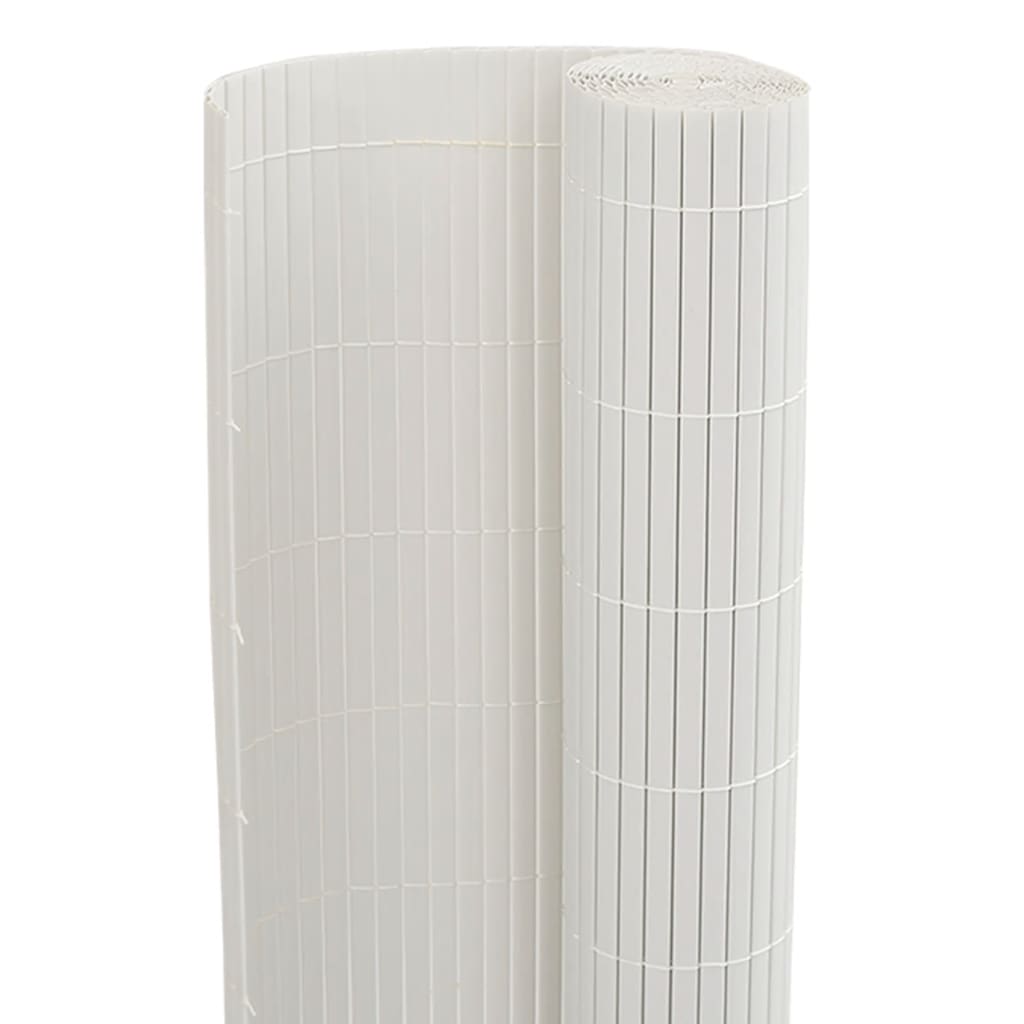 Recinzione da Giardino Bifacciale Bianca 1,8x3 m in PVC