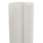 Recinzione da Giardino Bifacciale Bianca 1,8x3 m in PVC