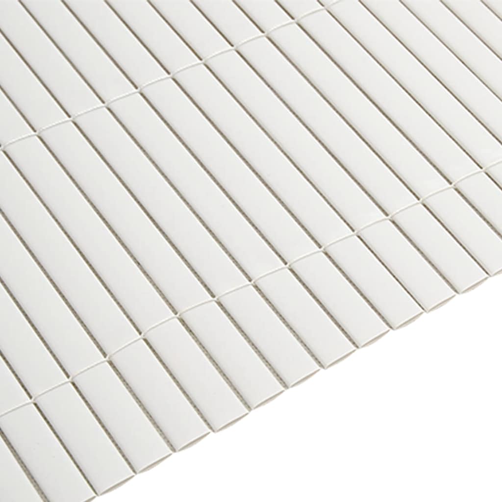 Recinzione da Giardino Bifacciale Bianca 1,8x3 m in PVC