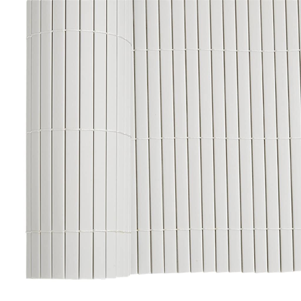Recinzione da Giardino Bifacciale Bianca 1,8x3 m in PVC