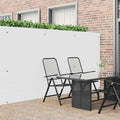 Recinzione da Giardino Bifacciale Bianca 1,8x3 m in PVC