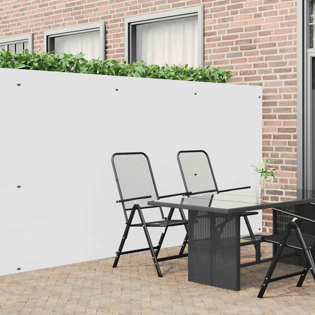 Recinzione da Giardino Bifacciale Bianca 1,8x3 m in PVC