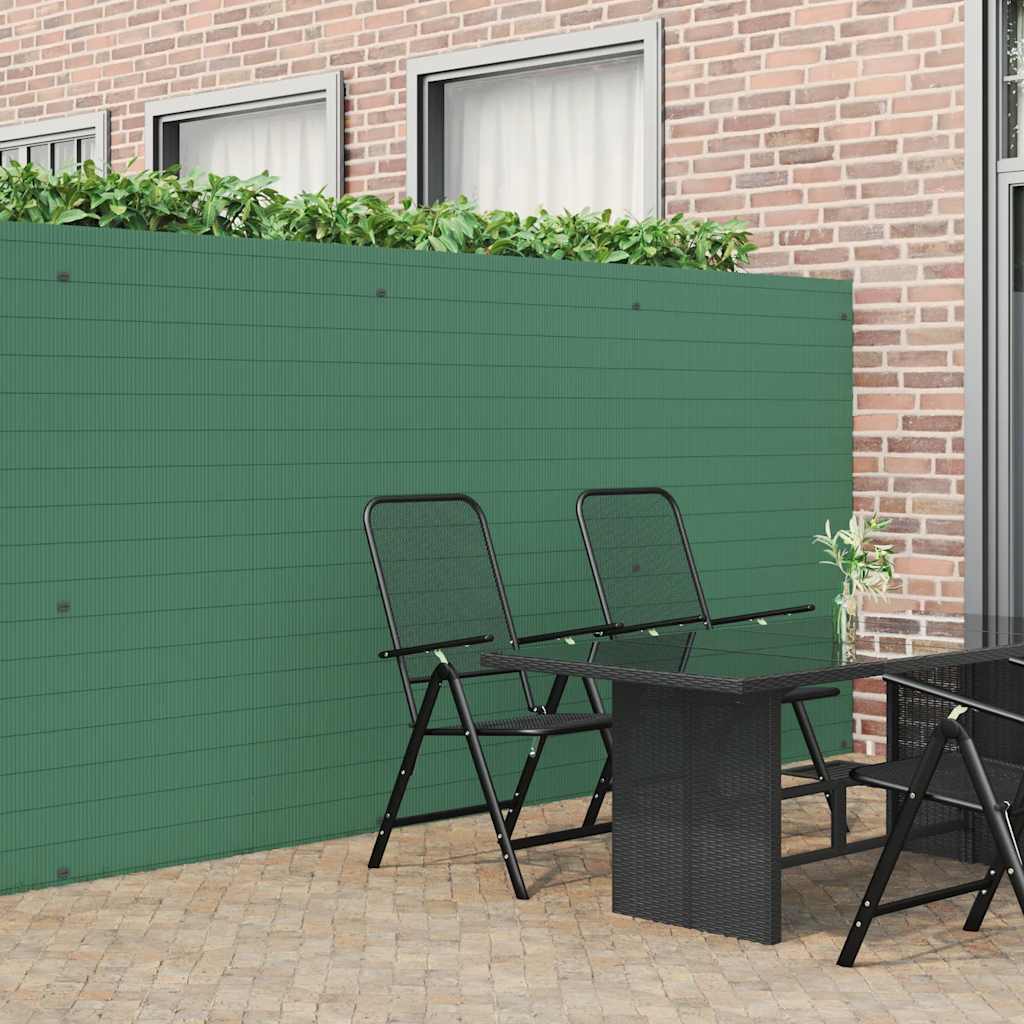 Recinzione da Giardino Bifacciale Verde 1,8x3 m PVC