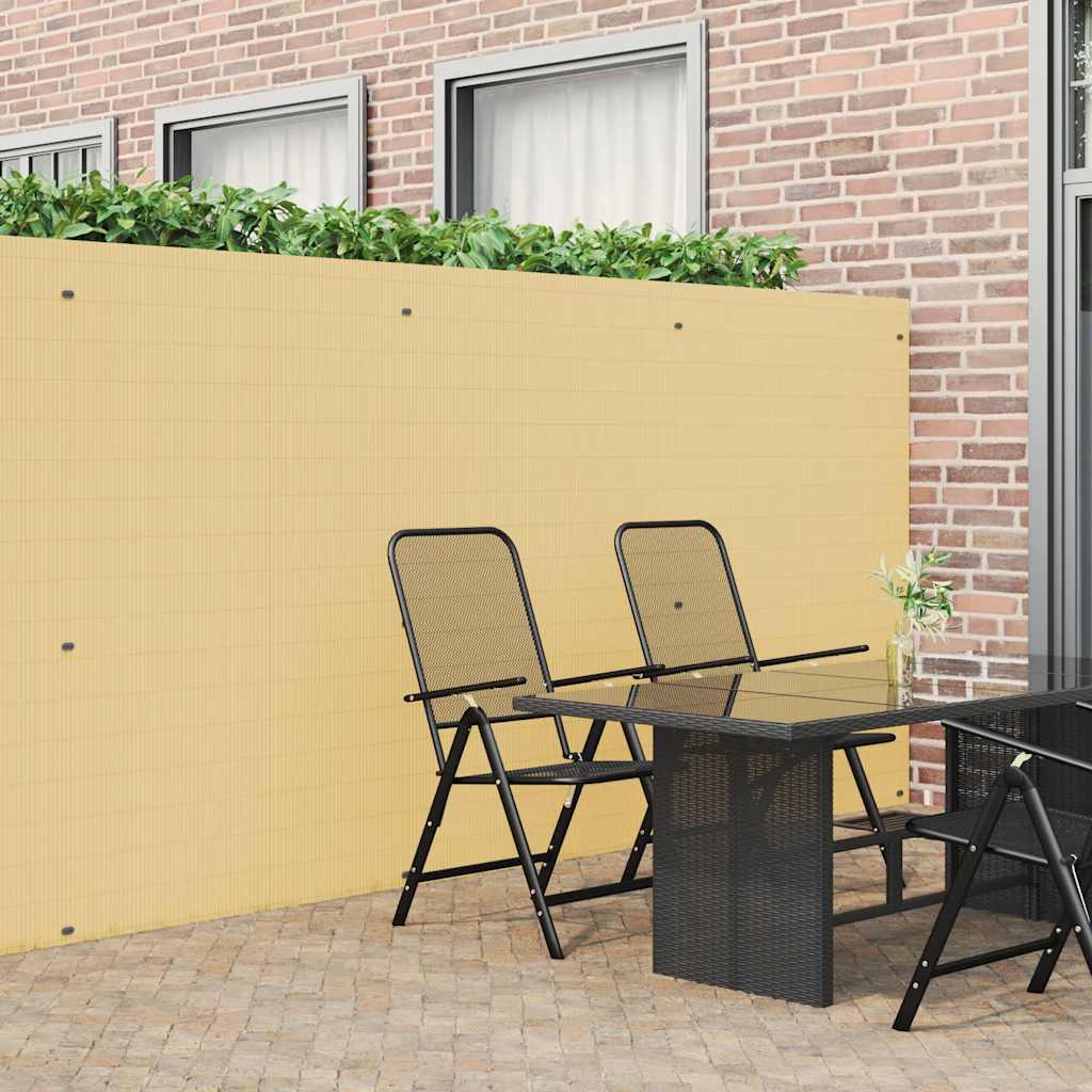 Recinzione da Giardino Bifacciale Gialla 1,8x3 m in PVC