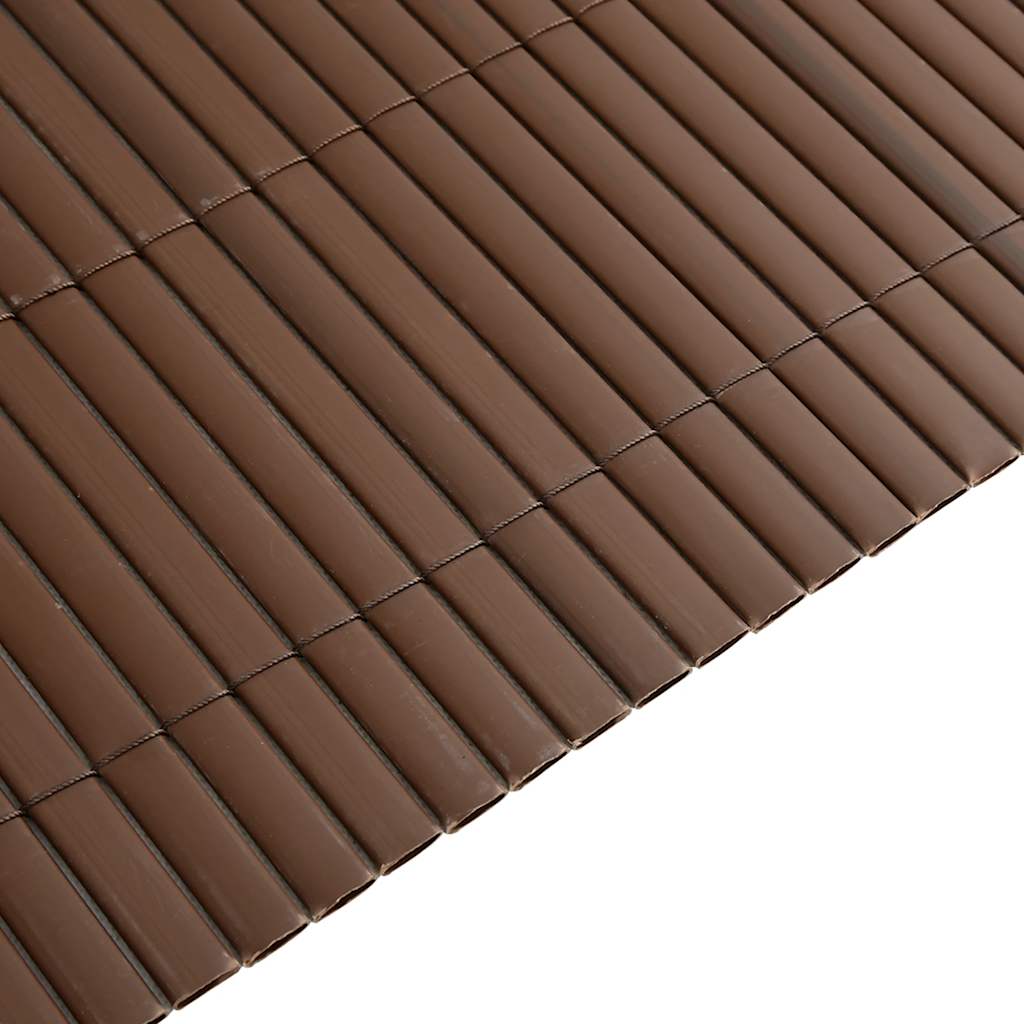 Recinzione da Giardino Bifacciale Marrone 1,8x3 m in PVC