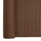 Recinzione da Giardino Bifacciale Marrone 1,8x3 m in PVC