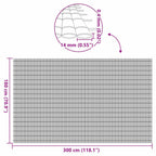 Recinzione da Giardino Bifacciale Marrone 1,8x3 m in PVC
