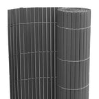 Recinzione da Giardino Bifacciale Grigia 1,8x3 m in PVC